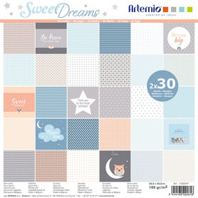 Set de papier 30x30 Sweet Dreams – Artemio
