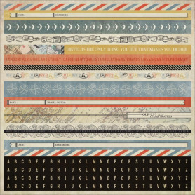 Cardstock Stickers Now Boarding 30x30 - Kaisercraft