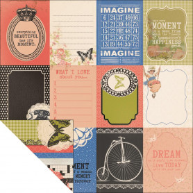Papier 30x30 Knick Knacks 1f – Collection Miss Match Kaisercraft