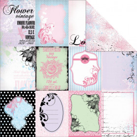 Papier 30x30 Amethyst 1f – Collection Lavender Haze Kaisercraft