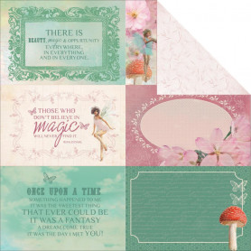 Papier 30x30 Allure 1f – Collection Enchanted Garden Kaisercraft