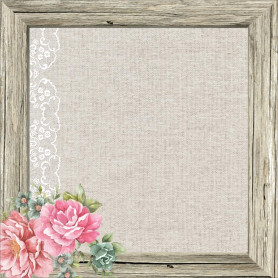 Papier 30x30 Mademoiselle 1f finition vernie – Collection Oh So Lovely Kaisercraft