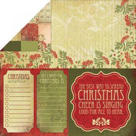 Papier 30x30 Hallelujah 1f – Collection Twig & Berry Kaisercraft
