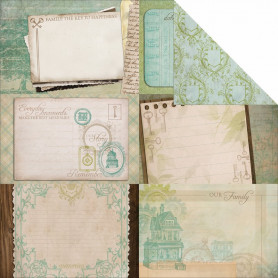 Papier 30x30 Genealogy 1f – Collection Heirloom Kaisercraft