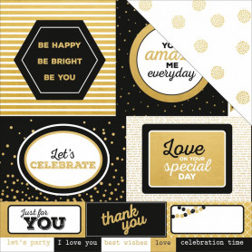 Papier 30x30 Lavish 1f – Collection A Touch of Gold Kaisercraft