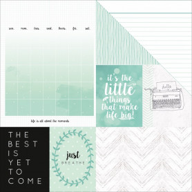Papier 30x30 Minty 1f – Collection My Year My Story Kaisercraft
