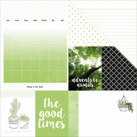 Papier 30x30 Cactus 1f – Collection My Year My Story Kaisercraft