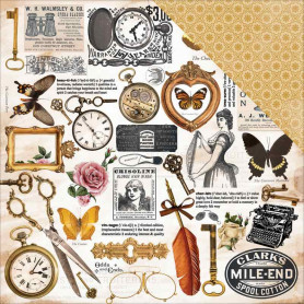 Papier 30x30 Recall 1f – Collection Treasured Moments Kaisercraft