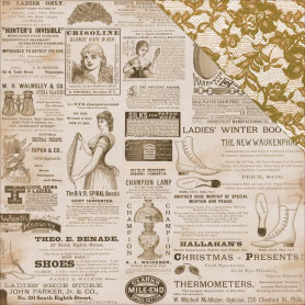 Papier 30x30 Gazette 1f – Collection Treasured Moments Kaisercraft