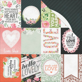 Papier 30x30 My Soulmate 1f – Collection True Love Kaisercraft
