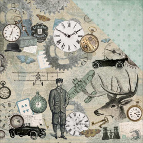 Papier 30x30 Groomed 1f – Collection Barber Shoppe Kaisercraft