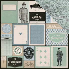 Papier 30x30 Shave 1f – Collection Barber Shoppe Kaisercraft