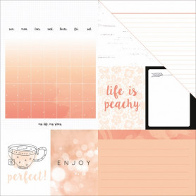 Papier 30x30 Peachy 1f – Collection My Year My Story Kaisercraft