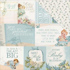 Papier 30x30 Cherub 1f – Collection Peek-a-Boo ! Kaisercraft