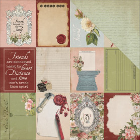 Papier 30x30 Postcards 1f – Collection Cherry Tree Lane Kaisercraft