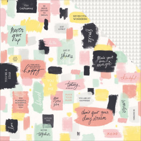Papier 30x30 Playful 1f – Collection Daydreamer Kaisercraft