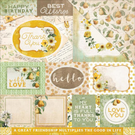 Papier 30x30 Thoughtful 1f – Collection Golden Grove Kaisercraft