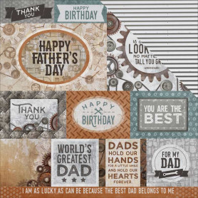 Papier 30x30 Workshop 1f – Collection Factory 42 Kaisercraft