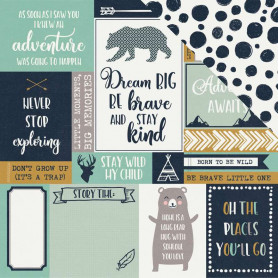 Papier 30x30 Explorer 1f – Collection Hide & Seek Kaisercraft