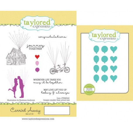 Combo Tampons et dies Carried Away - Taylored expressions Stamp & Die