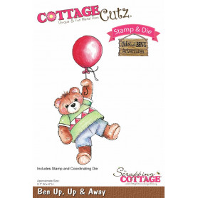 Set die et tampon Ben Up, Up and Away - Scrapping Cottage Clear Stamp & Die Set