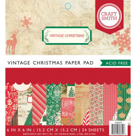 Set de papier 15x15 Vintage Christmas 24f – Craft Smith