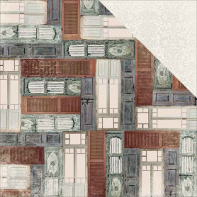 Papier 30x30 Shutters 1f - Bella Rosa - Bo Bunny
