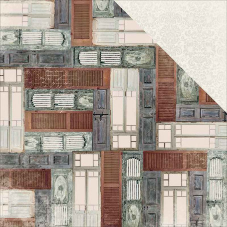 Papier 30x30 Shutters 1f - Bella Rosa - Bo Bunny
