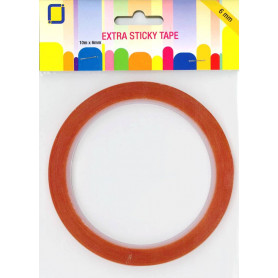 Bande adhésive double face 6 mm 10 mètres - Jeje Produkt Extra Sticky Tape