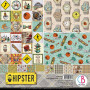 Set de papier 30x30 Hipster 8 feuilles - Ciao Bella Papercrafting