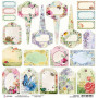 Papier 30x30 Tags - 1 feuille - Microcosmos - Ciao Bella Papercrafting
