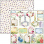 Papier 30x30 Tags - 1 feuille - Microcosmos - Ciao Bella Papercrafting