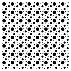 Pochoir 15x15cm Bubbles – ScrapBerry's