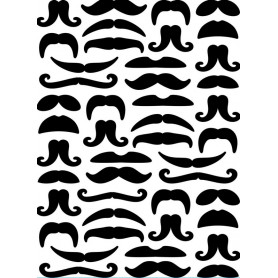 Classeur de gaufrage A6 Moustaches – Darice – Embossing folder