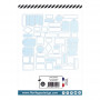Die-cuts Etiquettes n° 6 Bleu ciel 50pc - Florilèges Design