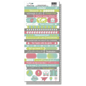 Planche de mots à découper Retour de voyage - Diy & Cie