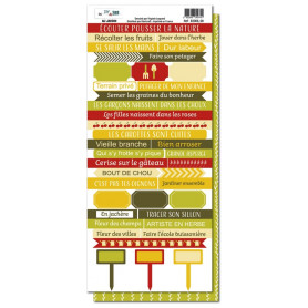 Planche de mots à découper Au jardin - Diy & Cie