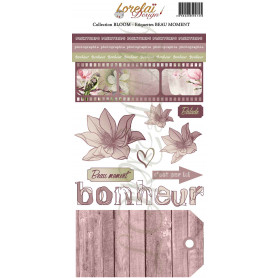 Planche d'étiquettes à découper Beau Moment - Bloom - Lorelaï Design