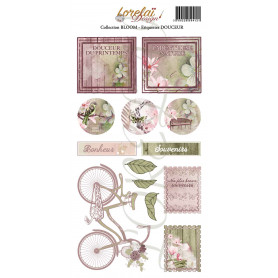 Planche d'étiquettes à découper Douceur - Bloom - Lorelaï Design