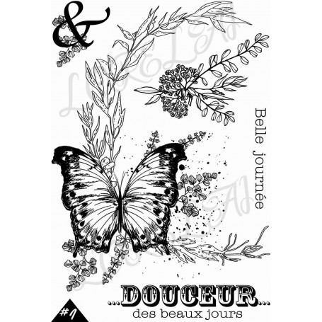Tampons Rosace Douceur - Esprit Bucolique 1 - Lorelaï Design