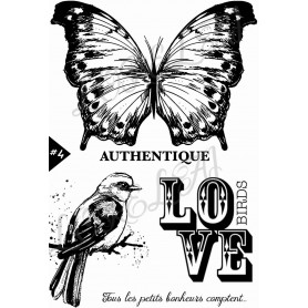 Tampons Papillon Authentique - Esprit Bucolique 4 - Lorelaï Design
