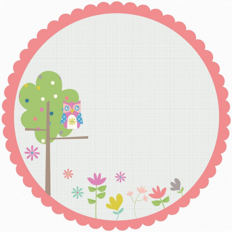 Papier 30x30 Gumball 1f finition ronde – Collection Suga Pop Kaisercraft
