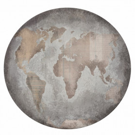 Papier 30x30 Globe 1f finition ronde – Collection Documented Kaisercraft
