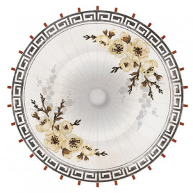 Papier 30x30 Parasol 1f finition ronde – Collection Hanami Garden Kaisercraft