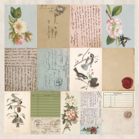 Papier 30x30 Letters 1f – Collection Cherry Tree Lane Kaisercraft
