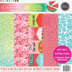 Set de papier 30x30 Melon Patch 48f - Craft Smith