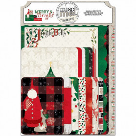 Cartes journaling Merry & Bright 36 pc - Bo Bunny Miscme! Journal Contents