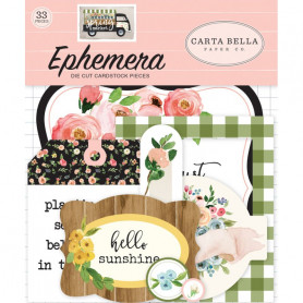 Die-cuts 33 formes découpées Ephemera - Spring Market - Carta Bella