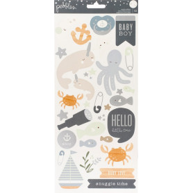 Stickers Night Boy 52 pc - Pebbles