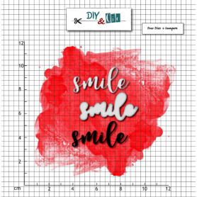Dies et tampon Smile 3 pc - Au Studio - Diy & Cie